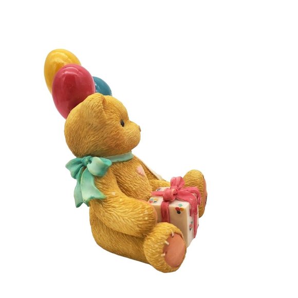 Cherished‎ Teddies Nina Birthday Bear 215864 Girl with Balloons Figurine Vintage - Picture 3 of 7